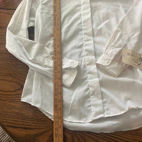 NWT Pendleton Country Sophisticates White Blouse Top Embroidered Tie-Size 10 - Picture 6 of 8